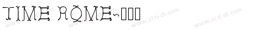 TIME ROME字体转换